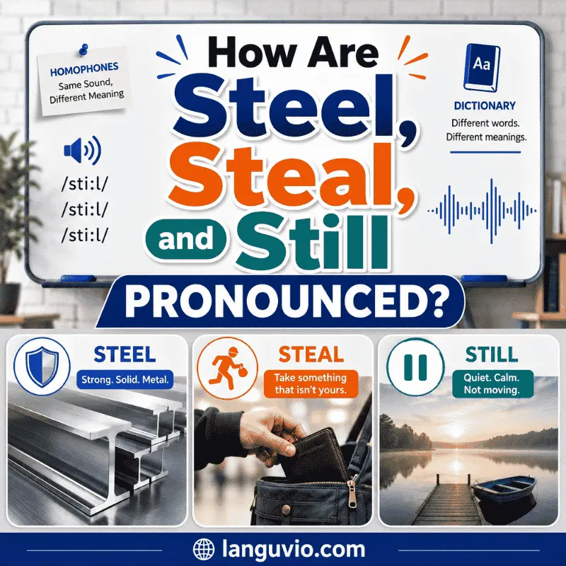How Are Steel, Steal, and Still Pronounced?