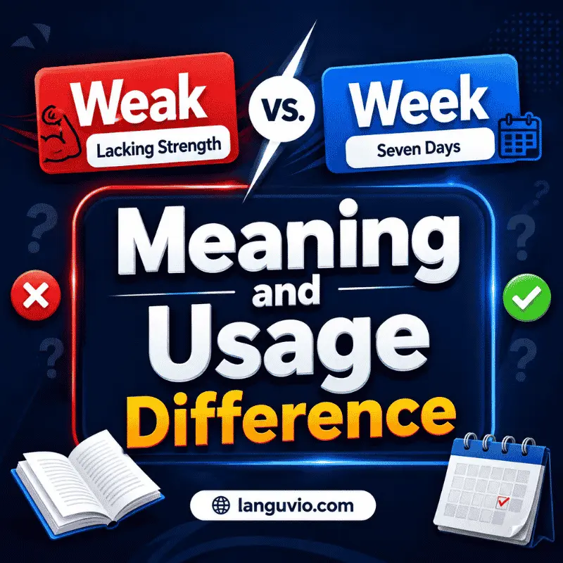 Meaning and Usage Difference