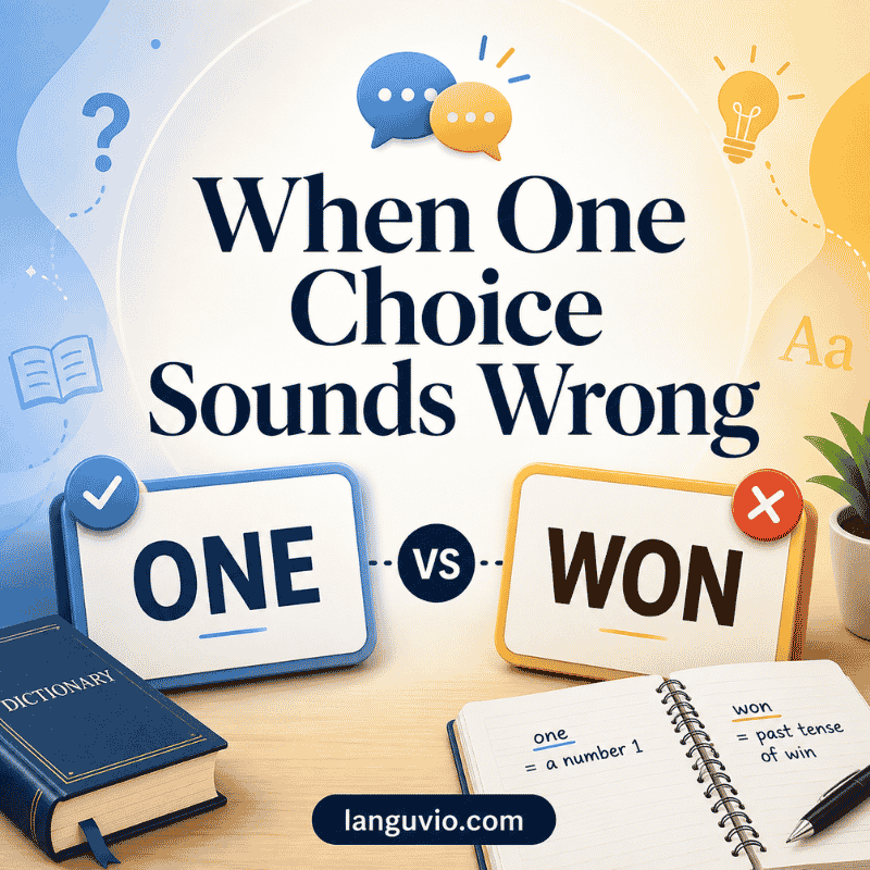 When One Choice Sounds Wrong