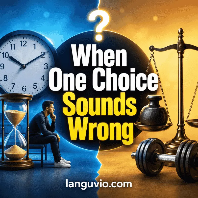 When One Choice Sounds Wrong