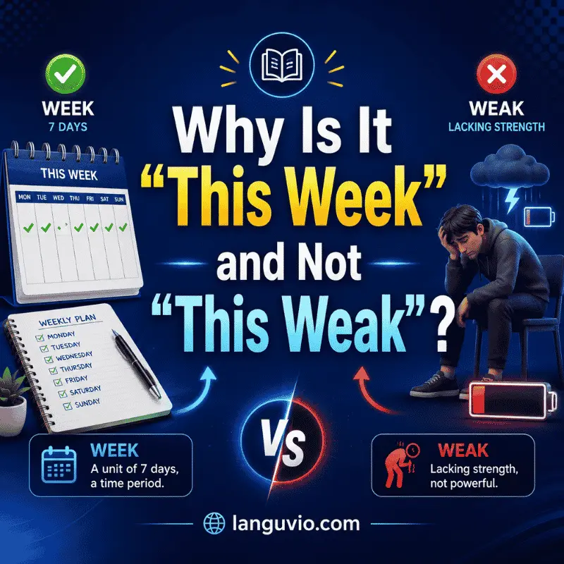 Why Is It “This Week” and Not “This Weak”?