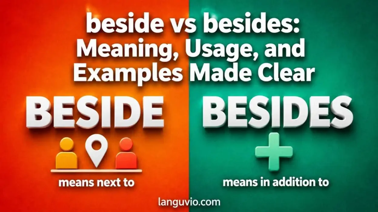 beside vs besides