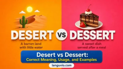 Desert vs Dessert
