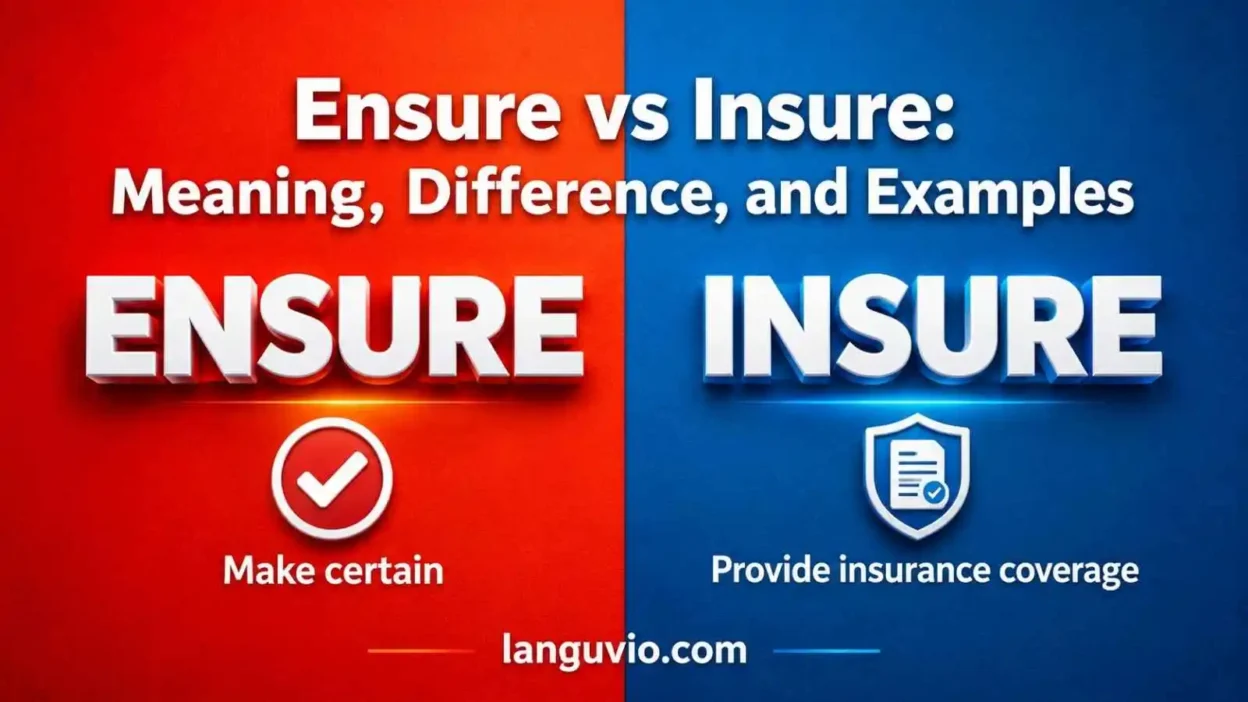 Ensure vs Insure