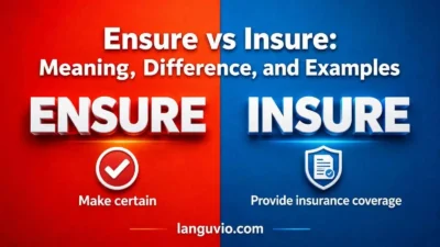 Ensure vs Insure