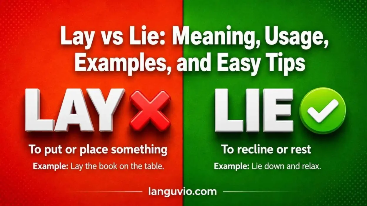 Lay vs Lie