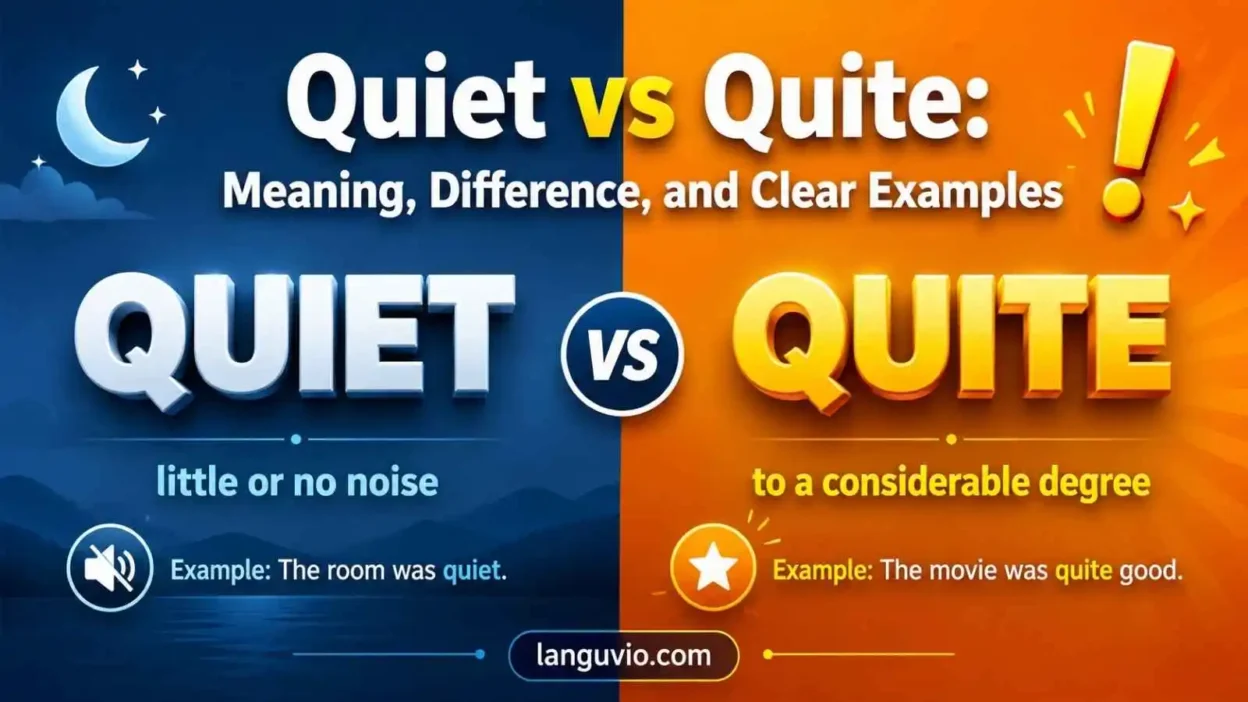 Quiet vs Quite