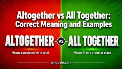Altogether vs All Together