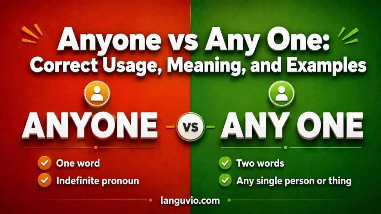 Anyone vs Any One