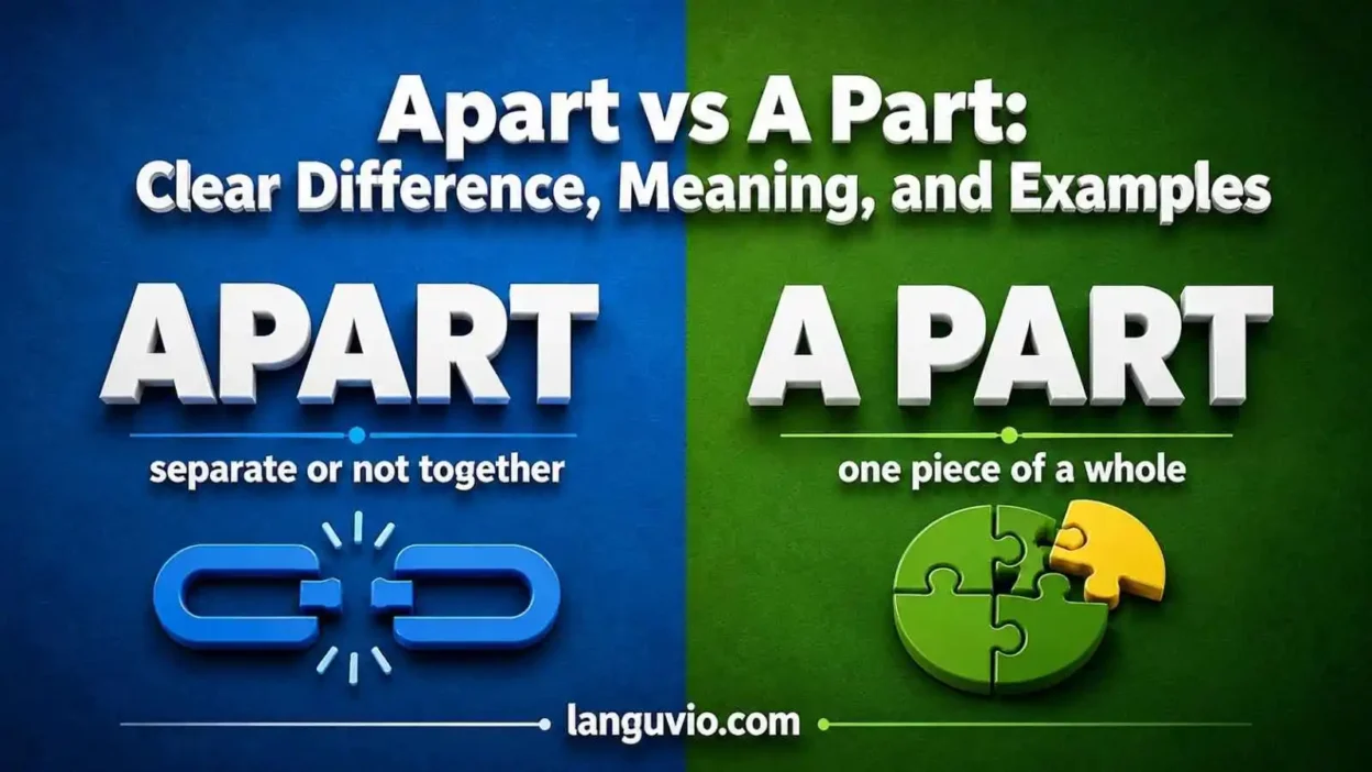 Apart vs A Part