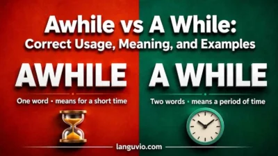 Awhile vs A While