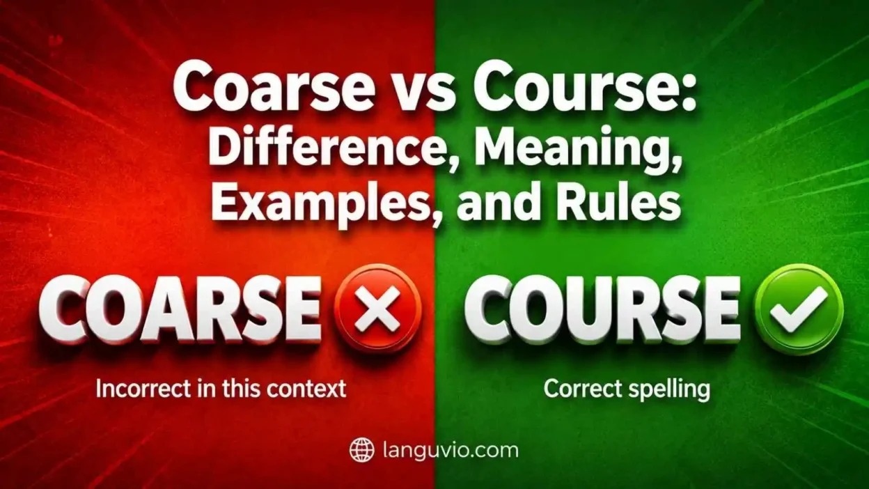 Coarse vs Course