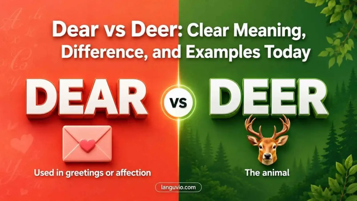 Dear vs Deer