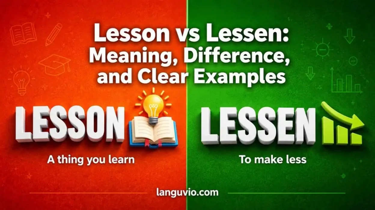 Lesson vs Lessen