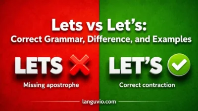 Lets vs Let’s