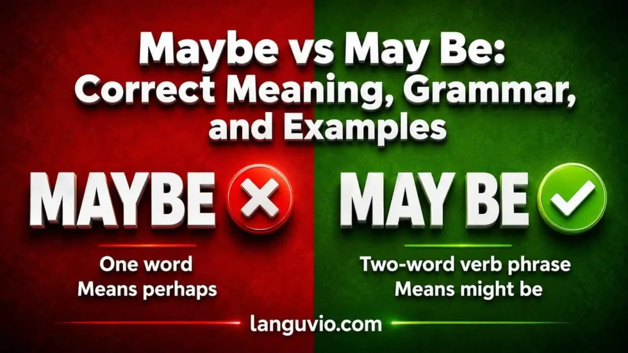 Maybe vs May Be