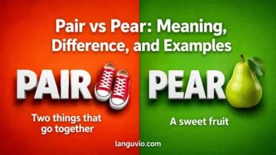 Pair vs Pear