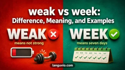 weak vs week