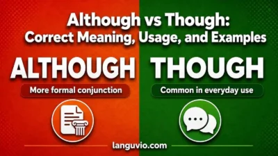 Although vs Though