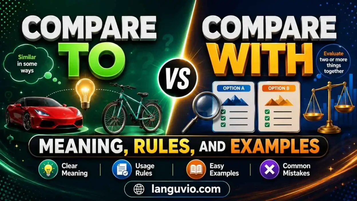 compare to vs compare with