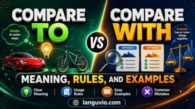 compare to vs compare with