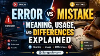 Error vs Mistake