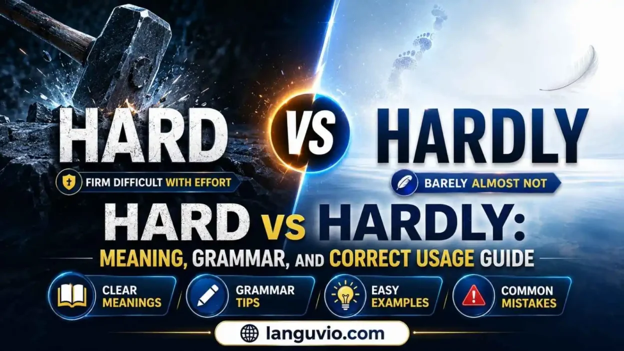 Hard vs Hardly