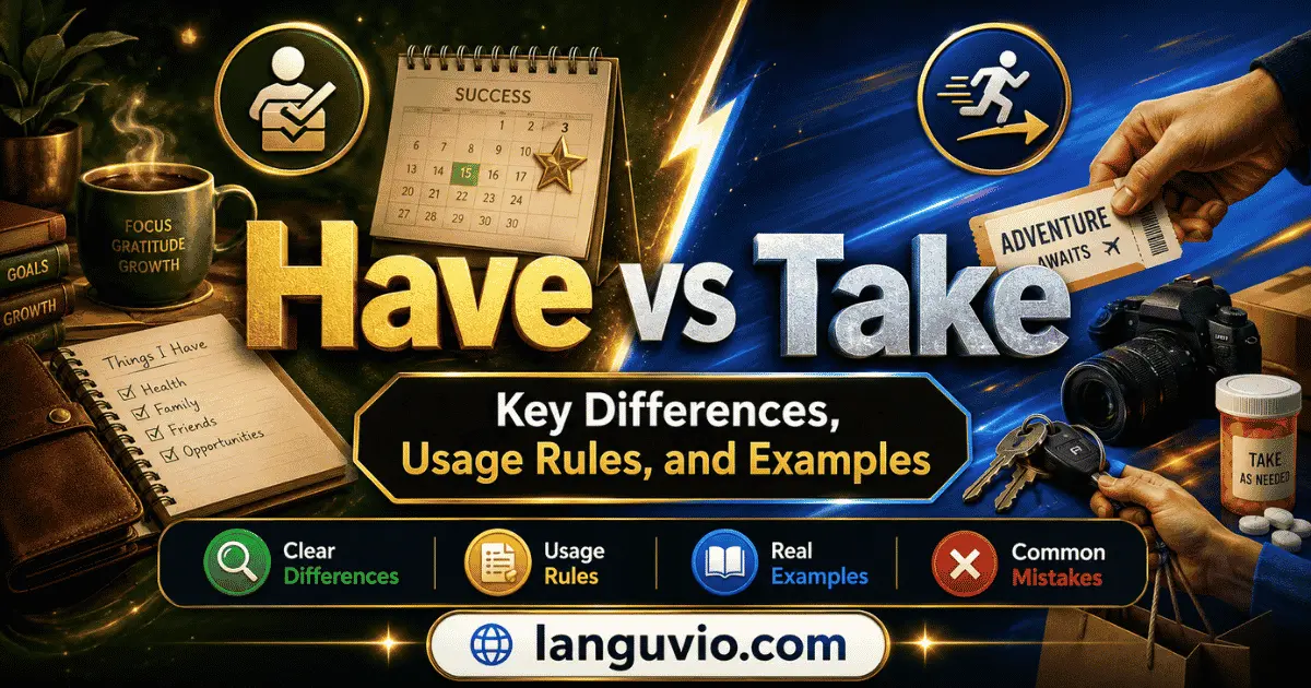 Have vs Take