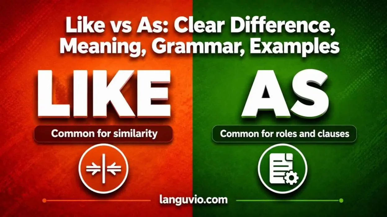 Like vs As