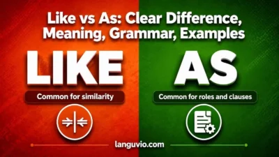 Like vs As