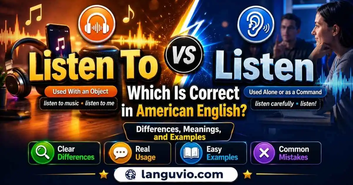 Listen To vs Listen