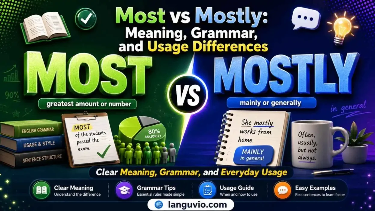 Most vs Mostly