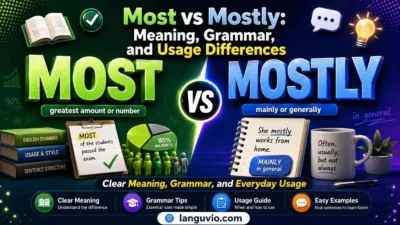 Most vs Mostly