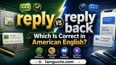 reply vs reply back