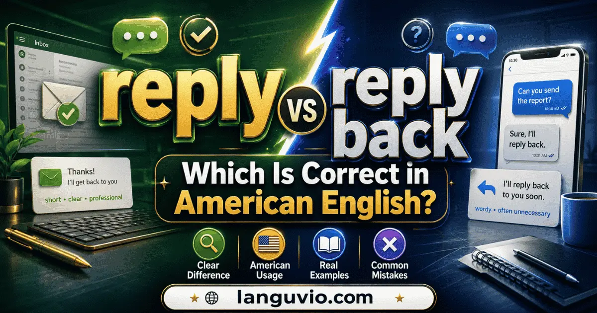 reply vs reply back