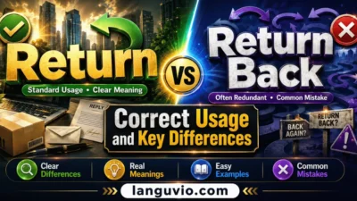 Return vs Return Back