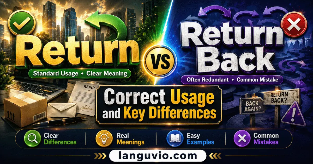 Return vs Return Back