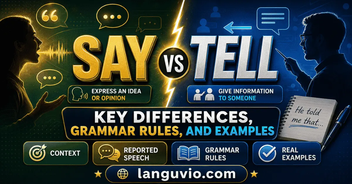 Say vs Tell