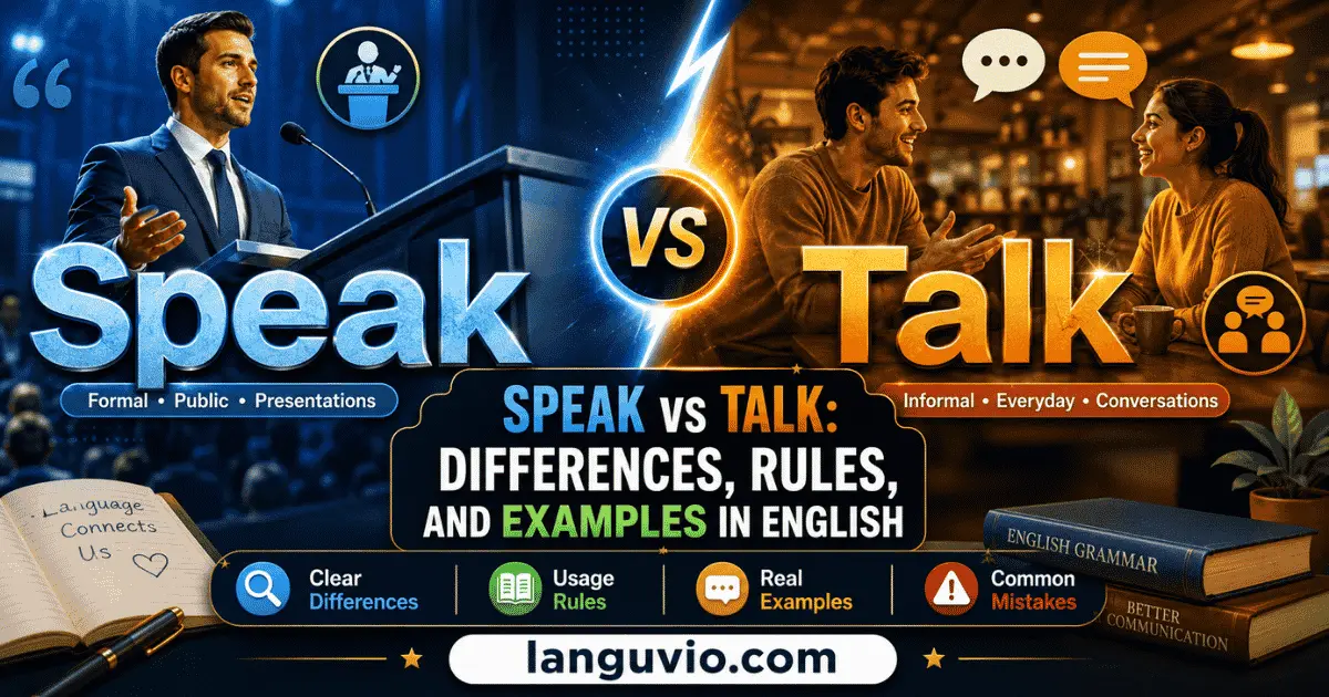 Speak vs Talk