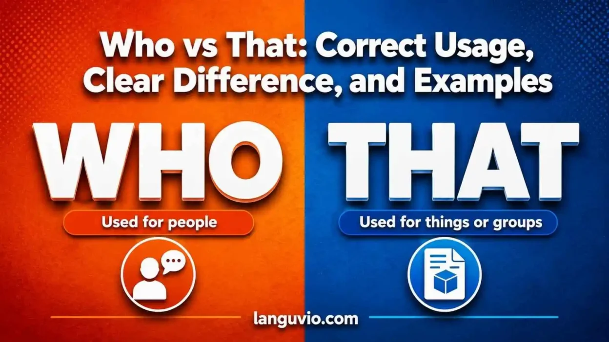 Who vs That