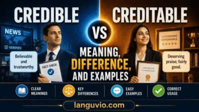 Credible vs Creditable