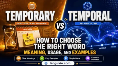 Temporary vs Temporal